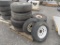 (8) Assort. Mounted Tires - (2) are Mismatched Trailer Wheels, Rest are all