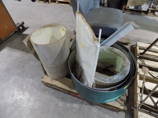 Partial Roll Of Trim Coil And Partial Roll Of Insulator w/Misc Items Inside