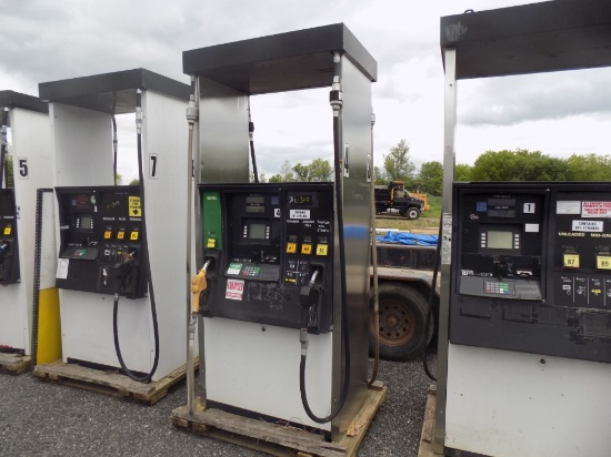 4 Place Gas Station Fuel Pump with Diesel Pump, # 3 and 4, In Use Until 2 Y