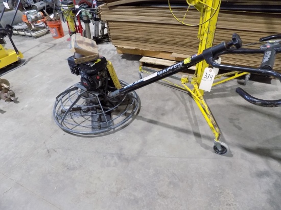 Wacker Gas Powered Walk Behind Trowel with Honda 55 HP Engine and New Set o