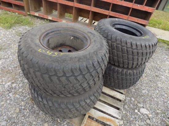(4) Mounted 31 x 13.5 - 15 Tires on Black 8 Lug Wheels