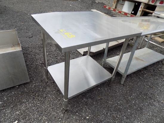 36'' x 30'' Stainless Work Table w/Shelf Underneath