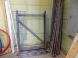 Group Of Medium/Light Duty Pallet Racking In Corner, (4) Uprights, Lots Of