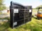New 7' x 20' Bi-Parting Metal Farm Driveway Gate with Deer Motif