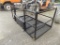 New 8' x 4' Work Platform, Black, 1200 Lb Capacity, Has Skid Steer Hook-Up