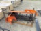 New Hydraulic Trencher for Mini Skid Steer, Orange
