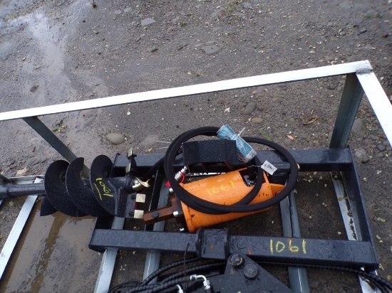 New Wolverine Hyd. Skid Steer Auger Drive w/12'' Bit, Model: ADB-13-1218R