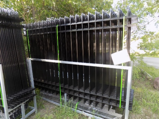 (20) New FenS Galvanized Steel Fence Panels, 10' x 7' with Posts and Connec