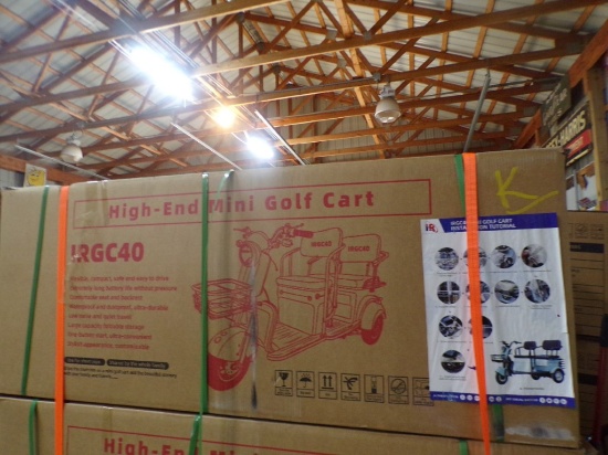 New IRGC40 3-Wheeled Electric Cart - New In Box, Unassembled