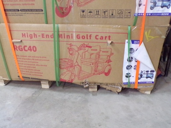 New IRGC40 3-Wheeled Electric Cart - New In Box, Unassembled