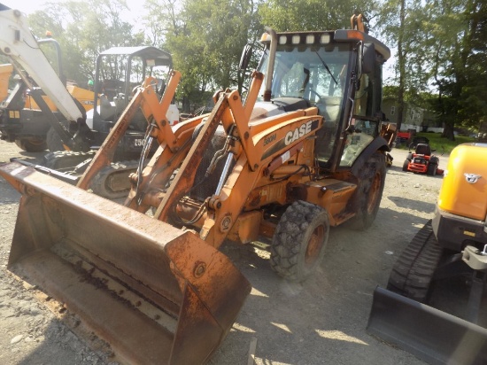 Case 580M Backhoe, 4WD, Full Cab, Good Glass, 24'' Bucket, 82'' Clamshell B