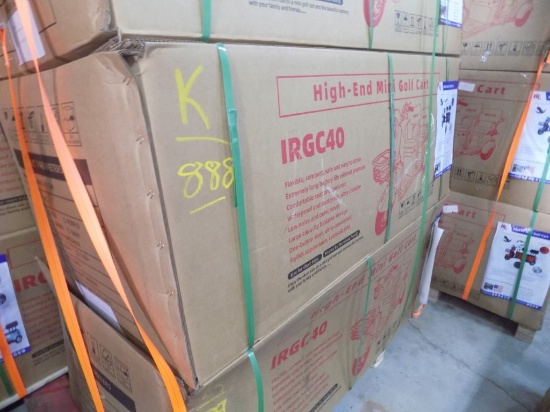 New IRGC40 Electric 3 Wheeled Double Seat Cart, Digital Dash, 3 Speeds, Ful