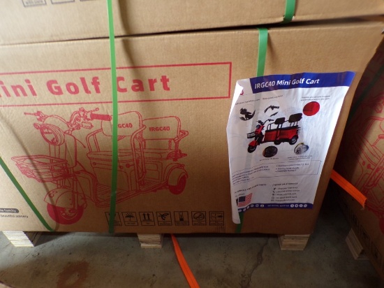 New IRGC40 3 Wheeled Electric Cart, 2 Row Seating, Full Lighting, Digital D