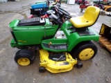John Deere GX345 Riding Mower w/54'' Deck, 20 HP Kawasaki Engine w/42'' Bel