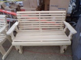 Amish Made Unfinished 48'' Glider Bench