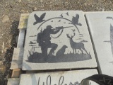 18'' x 18'' ''Hunter'' Bluestone Sign Stone, 2'' Thick