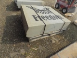 48'' x 44'' x 10'' Thick ''Freedom'' Bluestone Sign Stone
