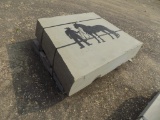 51'' x 55'' x 10'' Thick ''Cowboy'' Bluestone Sign Stone