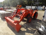 Kubota L2501 4WD Tractor w/ LA525 Loader, Hydro Trans,122 Hrs, AG Tires, 3p