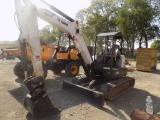 2016 Bobcat E50 Midi Excavator, Open Cab, Rubber Tracks, Grader Blade, 24''