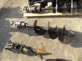 New Hyd Auger for Mini Excavator w/12'' Bucket