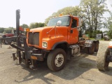 2004 International Tandem Axle Cab and Chassis with Hydraulic Cylinder Behi