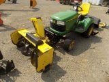 John Deere X485 Riding Mower with 54'' Deck, Kawasaki Gas Engine, Quick Hit