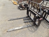 New 48'' Kivel Pallet Forks for Skid Steer Loader, 3500 Lb. Capacity