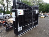 New KJ 20' x 7' Metal Farm Drivewawy Gate - Deer Motiff Style