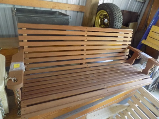 5' Amish Made Swing, Cherry Stained