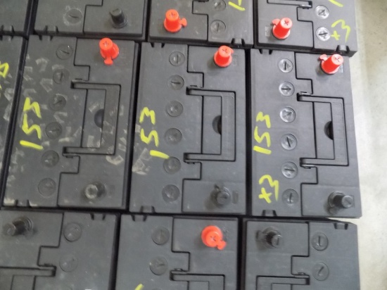 (3) New Old Stock Top Post Batteries, 34R - 560cca, 10'' L, 6 1/2'' W, 8 1/