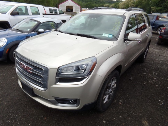 2014 GMC Accadia SLT, Leather, Tan,FWD 125,843 Miles, VIN#: 1GKKRRKD5EJ2037