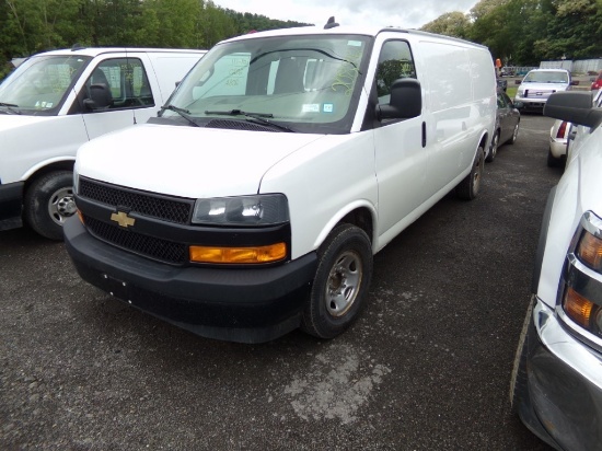 2020 Chevrolet G3500 Cargo Van, 1-Ton Cargo Van, White, 208,942 Miles, Vin