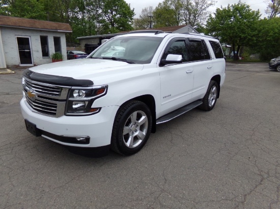 2015 Chevrolet Tahoe LTZ 4 x 4, White, 146,435 Miles, Vin # 1GNSKCKC4FR3055