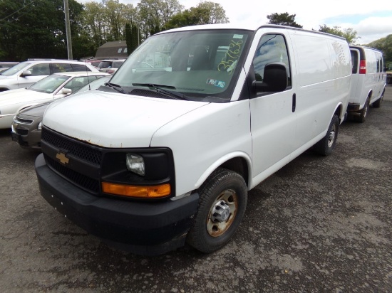 2017 Chevrolet G2500 Cargo Van, 3/4 Ton Cargo Van, White, 357,636 Miles, VI