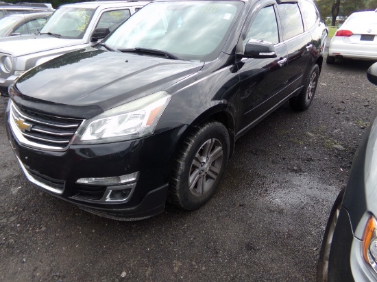 2016 Chevrolet Traverse LT AWD, Black, VIN#: 1GNKVHKD9GJ101087, ODOMETER DO