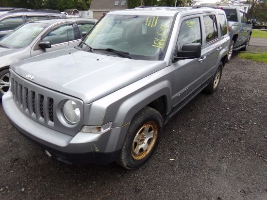 2016 Jeep Patriot Sport 4x4, Gray, 186,537 Miles, VIN#: 1C4NJRBB8GD777941,