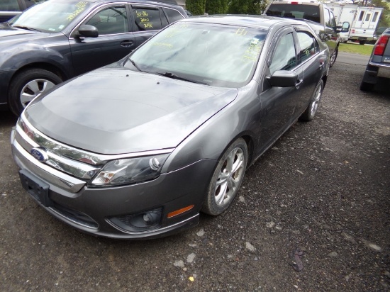 2012 Ford Fusion SE, Gray, Sunroof, 97,089 Miles, VIN#: 3FAHPOHA9CR180214,