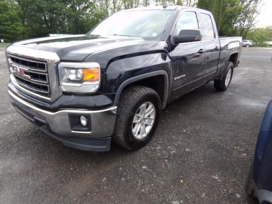2014 GMC Sierra Double Cab SLE 271 4x4, Black, 153,329 Miles, VIN#: 1GTV2UE
