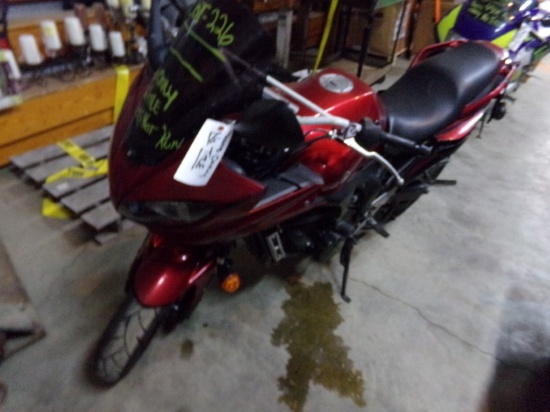 2007 Yamaha F26, Maroon, VIN#: JYARJ13E97A001424, PARTS ONLY, NO TITLE, DOE