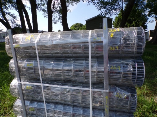 (3) New Rolls 5' x 66' Hot Dip Galvanized Welded Wire Fence (3 x Bid Price)