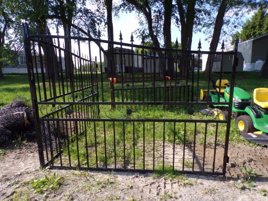 New 19' Bi-Parting Wrought Iron Gates
