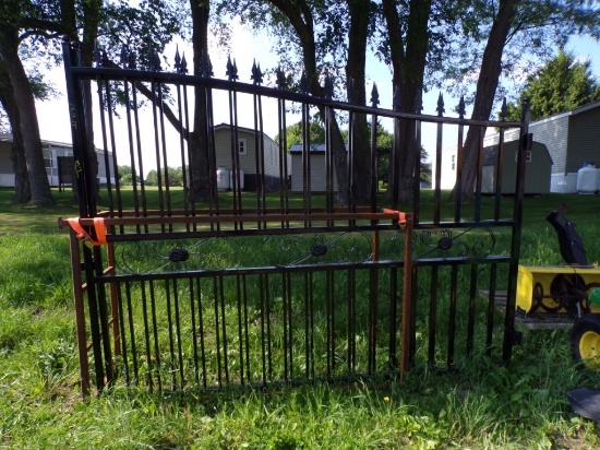 New 19' Bi-Parting Wrought Iron Gates