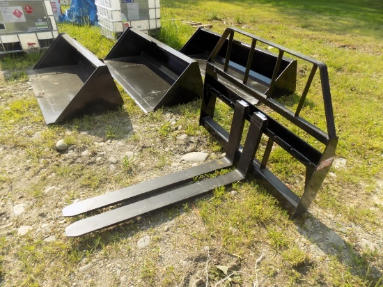 New 48''Kivel Pallet Forks for Skid Steer Loader, 3500 Lb. Capacity