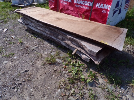 (4) Live Edge Wood Planks 6' x Assorted x 2''