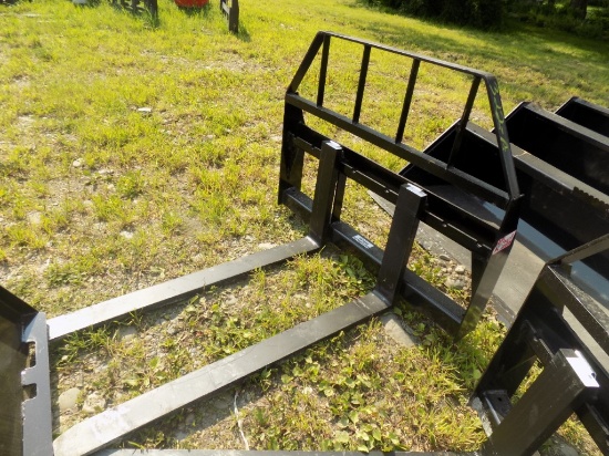 New 48'' Kivel Pallet Forks for Skid Steer Loader, 3500 Lb. Capacity
