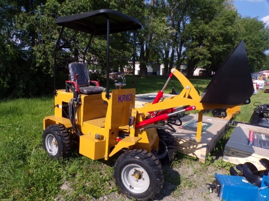 New AGT Industrial KRW23 Mini Front End Loader, Canopy, 739cc Engine, 39''