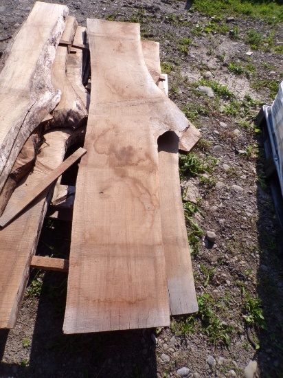(3) Live Edge Planks, 80'' x Assorted x 2''