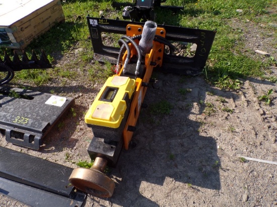 New Giyi Hydraulic Skid Steer Post Driver, Model 680