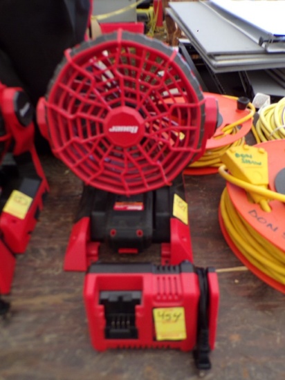 Bauer 20V  2 Speed Portable Fan with (1) Battery and Charger